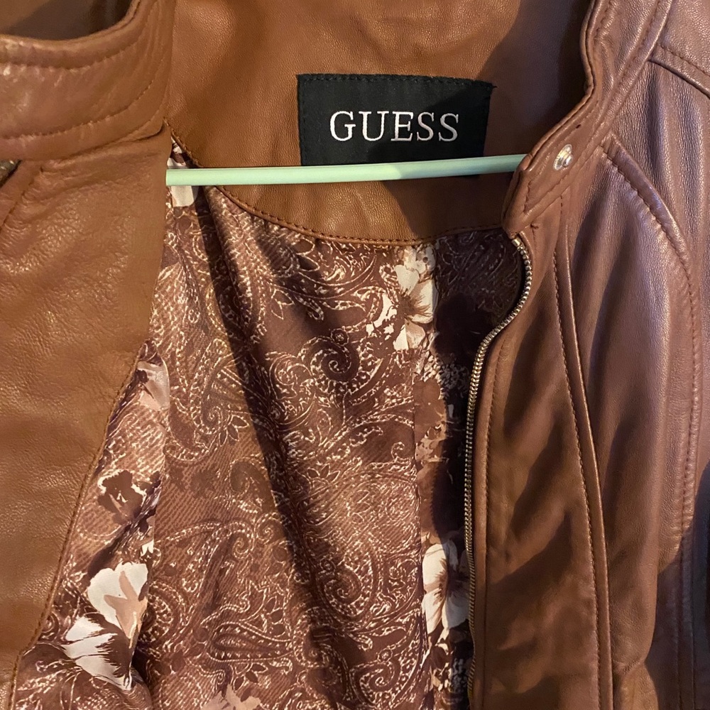 Guess Genuine Leather Moro Jacket - Picture 2 of 8